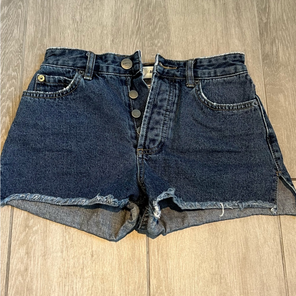 Amuse Society Dark Blue Jean shorts